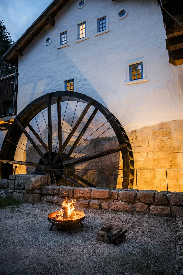 The North Mill at night